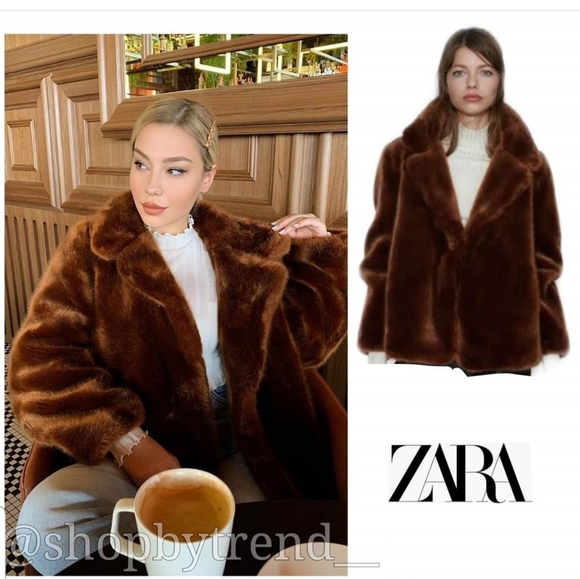 Zara faux fur jacket (1255) - Picture 2 of 10